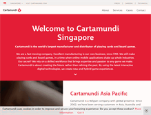 Tablet Screenshot of cartamundi.asia